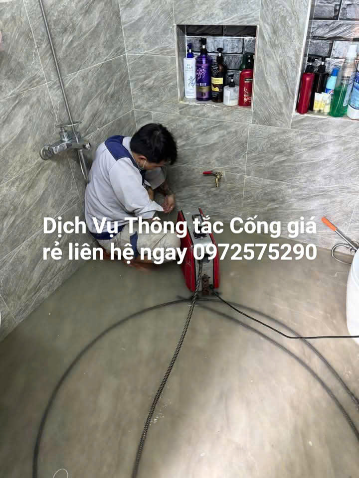 Thợ thông tắc cống tại khu đô thị ocean park